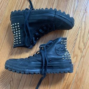 Converse Chuck Taylor’s with gold spike details